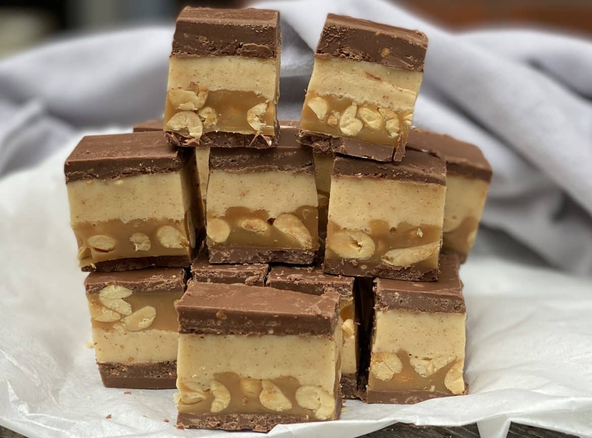 homemade snickers